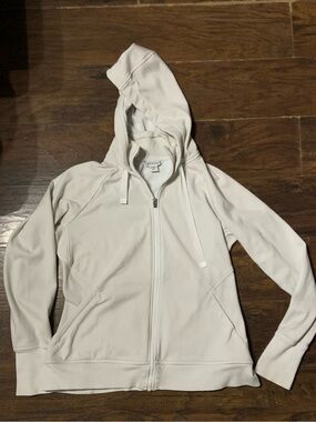 Athleta Cream Full-Zip Hoodie Jacket - Women's